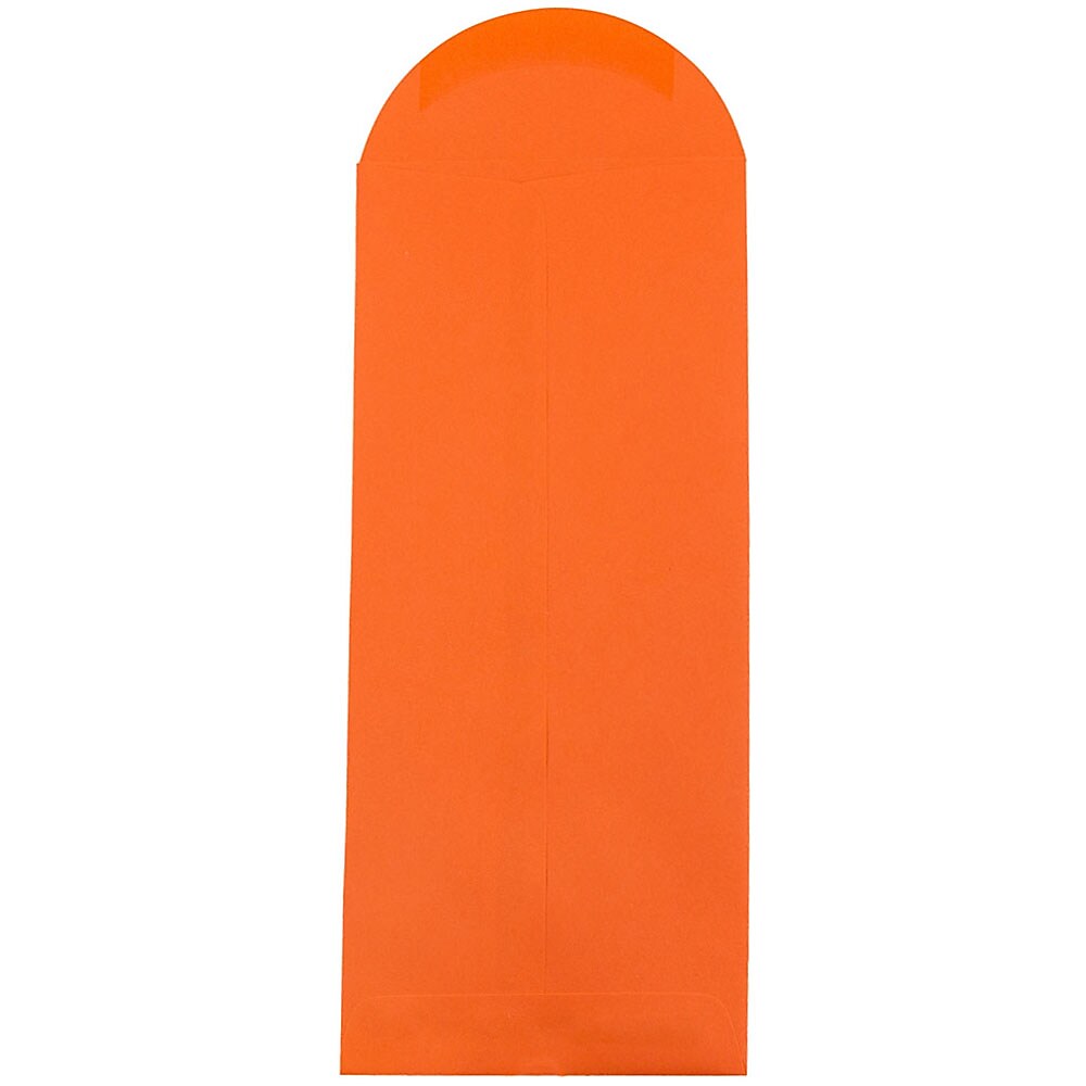 JAM Paper #14 Policy Business Colored Envelopes, 5 x 11.5, Orange Recycled, Bulk 1000/Carton (3156405B)
