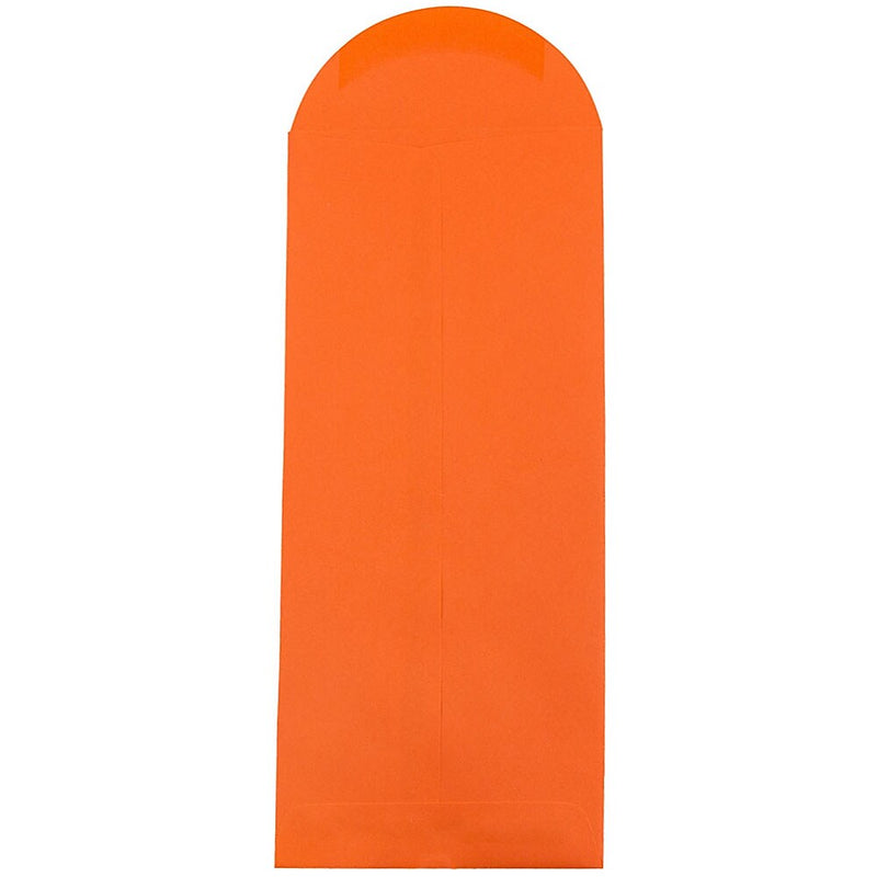 JAM Paper #14 Policy Business Colored Envelopes, 5 x 11.5, Orange Recycled, Bulk 1000/Carton (3156405B)