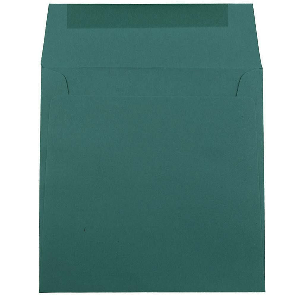 JAM Paper 8.5 x 8.5 Square Invitation Envelopes, Teal, 25/Pack (3157507)