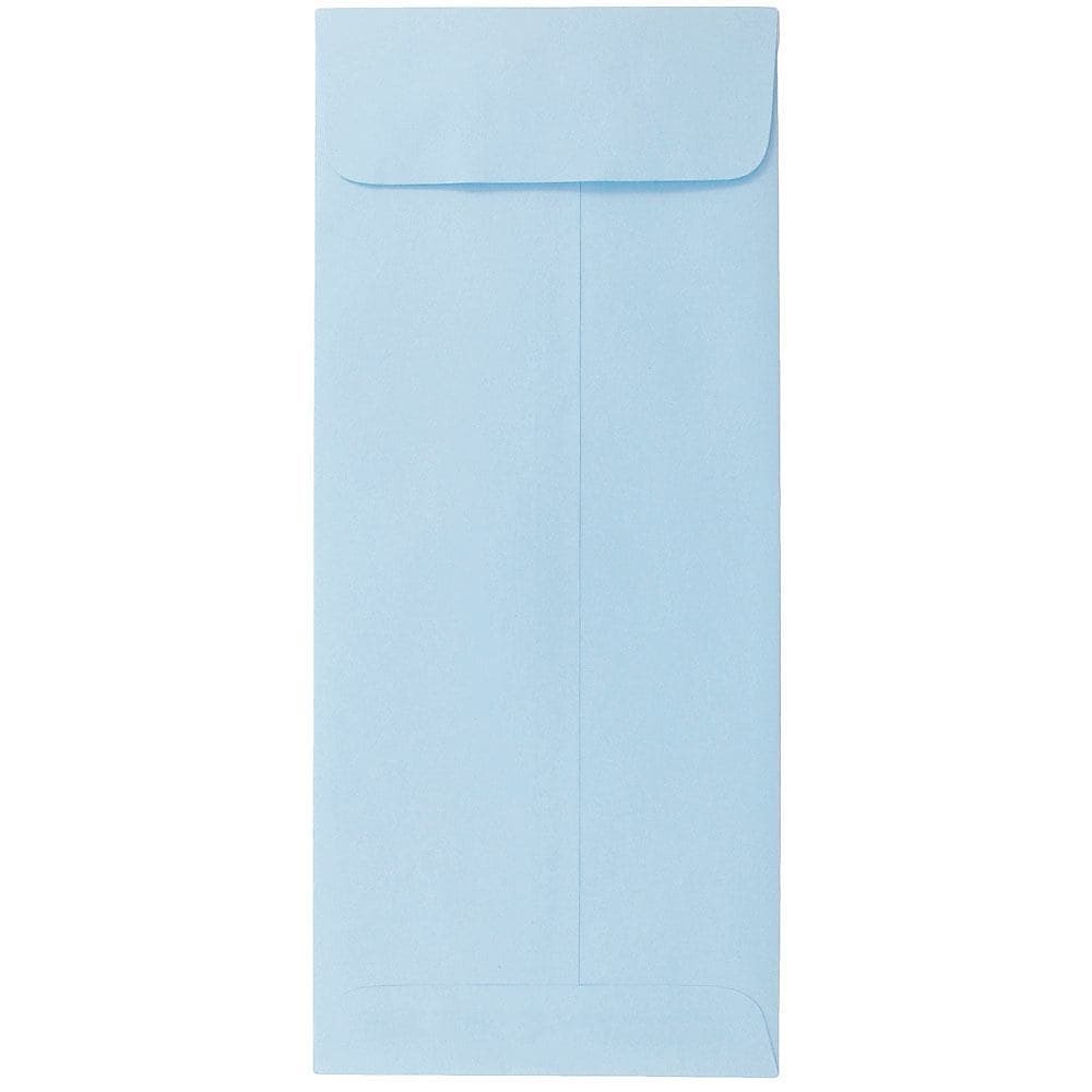 JAM Paper #10 Policy Business Envelopes, 4.125 x 9.5, Baby Blue, Bulk 1000/Carton (3961300B)