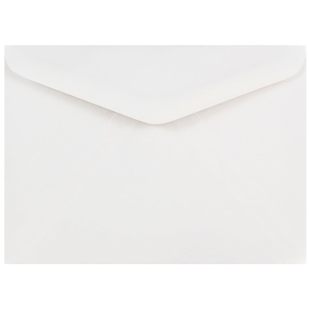 JAM Paper V-Flap A7 Invitation Envelope, 5 1/4" x 7 1/4", White, 1000/Carton (04023210B)