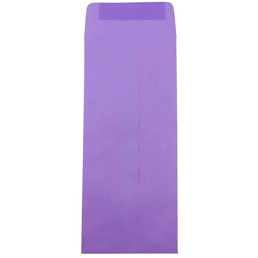 JAM Paper #12 Policy Business Colored Envelopes, 4.75 x 11, Violet Purple Recycled, Bulk 1000/Carton (4156910B)