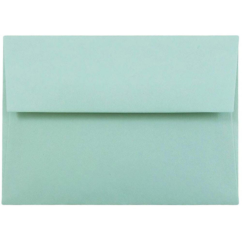 JAM Paper 4Bar A1 Invitation Envelopes, 3.625 x 5.125, Aqua Blue, Bulk 1000/Carton (5157439B)