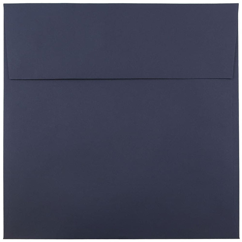 JAM Paper 6 x 6 Square Invitation Envelopes, Navy Blue, 25/Pack (6394884)