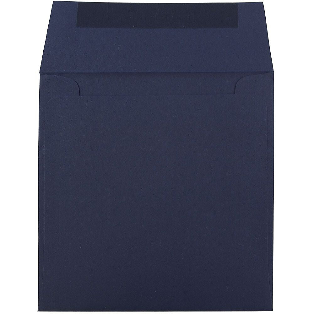 JAM Paper 6 x 6 Square Invitation Envelopes, Navy Blue, Bulk 1000/Carton (06394884B)