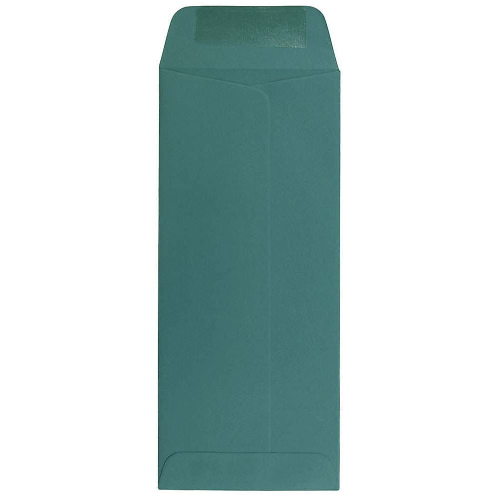 JAM Paper #10 Policy Business Envelopes, 4.125 x 9.5, Teal, Bulk 1000/Carton (21512995B)