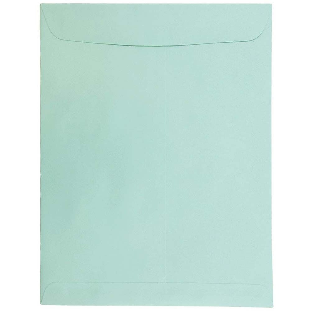 JAM Paper 10 x 13 Open End Catalog Envelopes, Aqua Blue, Bulk 1000/Carton (31287539B)