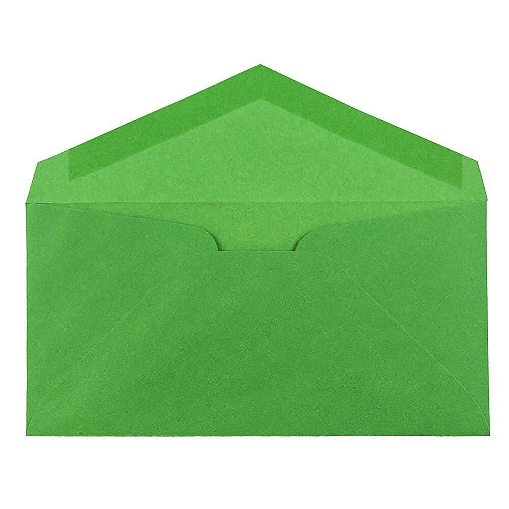 JAM Paper Monarch Envelopes, 3.875 x 7.5, Green Recycled, 25/Pack (34097582)