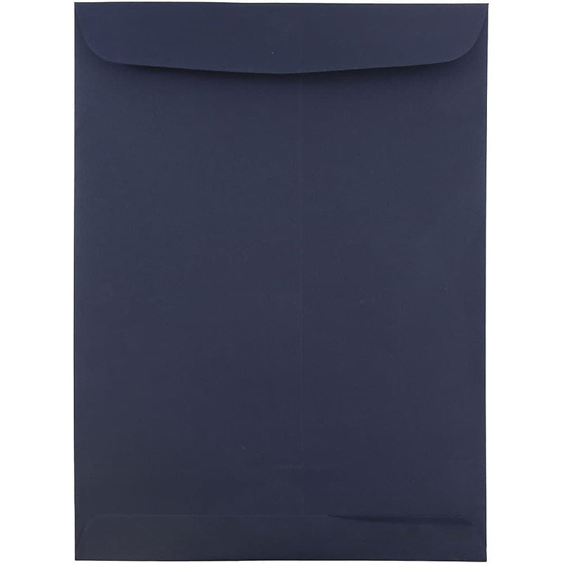 JAM Paper 9" x 12" Open End Catalog Envelopes, Navy Blue, 10/Pack (51287431C)