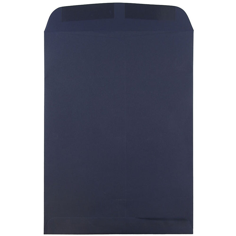 JAM Paper 9" x 12" Open End Catalog Envelopes, Navy Blue, 10/Pack (51287431C)