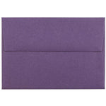 JAM Paper 4Bar A1 Invitation Envelopes, 3.625 x 5.125, Dark Purple, 25/Pack (563912502)
