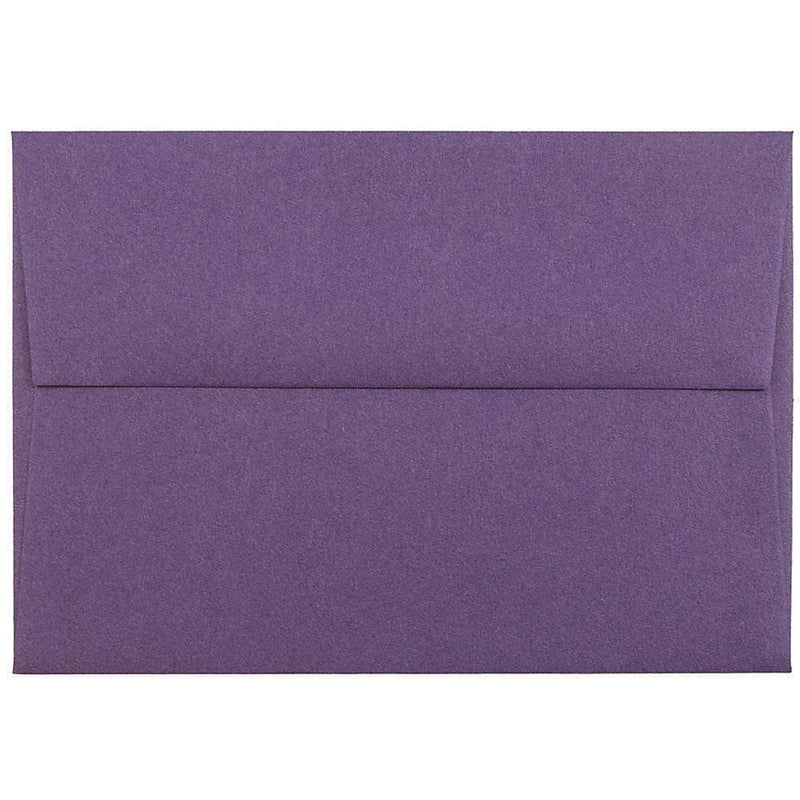 JAM Paper 4Bar A1 Invitation Envelopes, 3.625 x 5.125, Dark Purple, 25/Pack (563912502)
