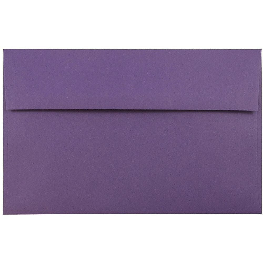 JAM Paper A9 Invitation Envelopes, 5.75 x 8.75, Dark Purple, Bulk 1000/Carton (563912512B)