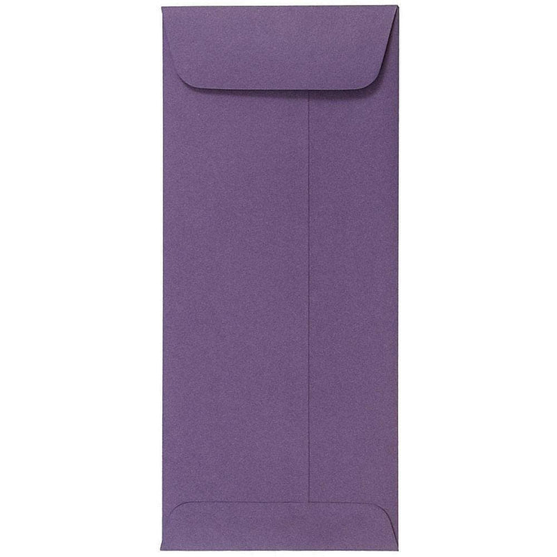 JAM Paper #10 Policy Business Envelopes, 4 1/8" x 9 1/2", Dark Purple, 25/Pack (563912518)