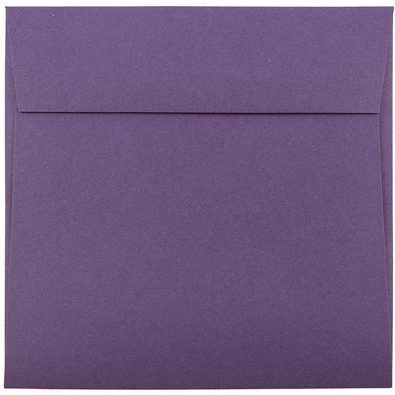 JAM Paper 6 x 6 Square Invitation Envelopes, Dark Purple, Bulk 1000/Carton (563912522B)