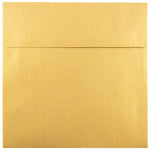 JAM Paper 6 x 6 Square Metallic Invitation Envelopes, Stardream Gold, 25/Pack (GCST510)