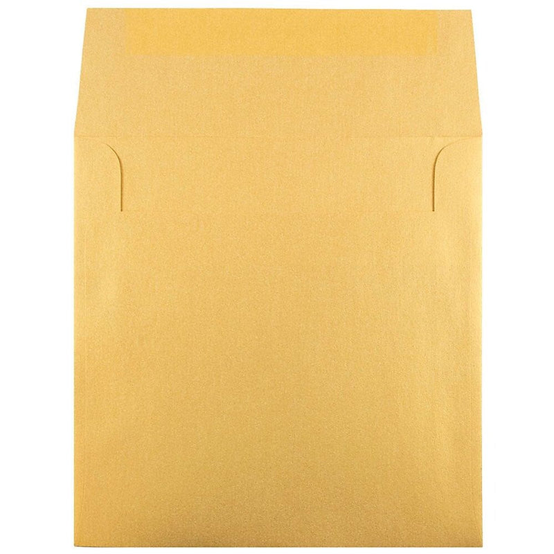 JAM Paper 6 x 6 Square Metallic Invitation Envelopes, Stardream Gold, 25/Pack (GCST510)