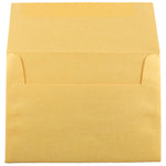 JAM Paper A6 Metallic Invitation Envelopes, 4.75 x 6.5, Stardream Gold, 25/Pack (GCST658)
