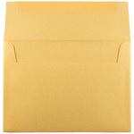 JAM Paper A7 Metallic Invitation Envelopes, 5.25 x 7.25, Stardream Gold, Bulk 1000/Carton (GCST708B)