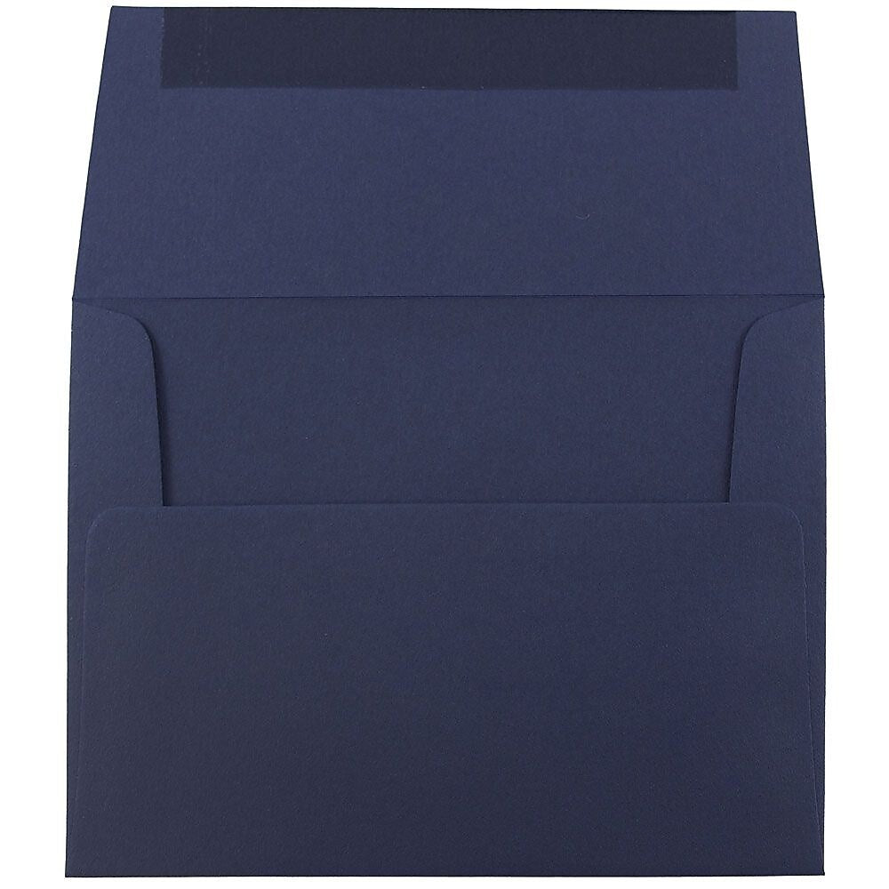 JAM Paper A2 Invitation Envelopes, 4.375 x 5.75, Navy Blue, Bulk 1000/Carton (LEBA617B)
