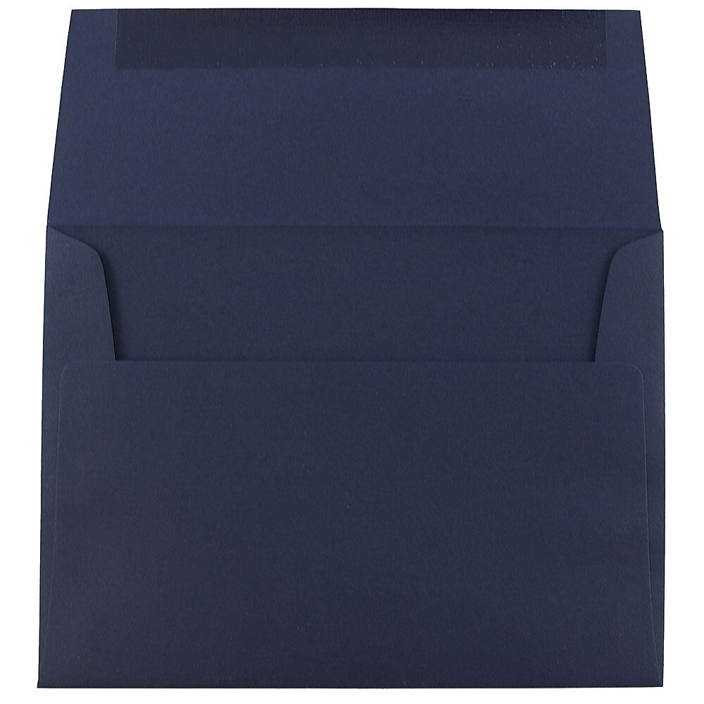 JAM Paper A6 Invitation Envelopes, 4.75 x 6.5, Navy Blue, 25/Pack (LEBA667)