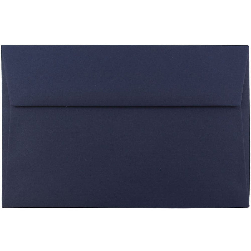 JAM Paper A9 Invitation Envelopes, 5 3/4" x 8 3/4", Navy Blue, 1000/Carton (LEBA792B)