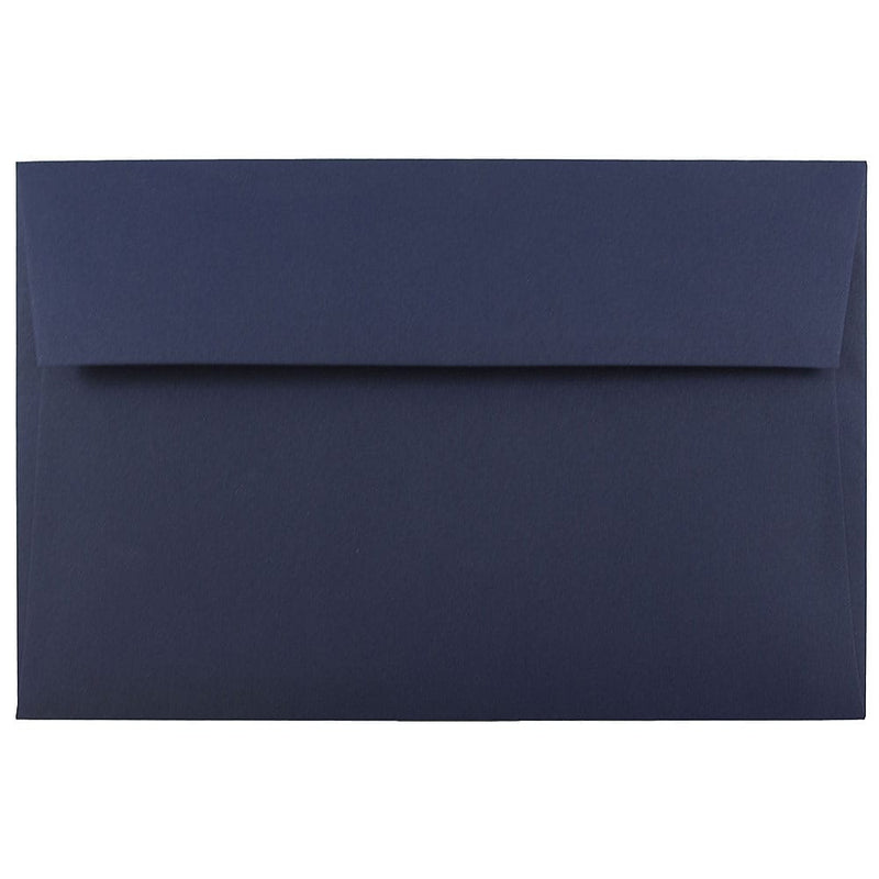 JAM Paper A10 Invitation Envelopes, 6 x 9.5, Navy Blue, 25/Pack (LEBA867)