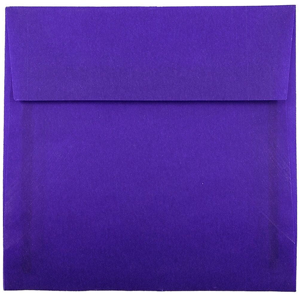 JAM Paper 6 x 6 Square Translucent Vellum Invitation Envelopes, Primary Blue, 25/Pack (PACV517)