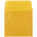 JAM Paper 6 x 6 Square Translucent Vellum Invitation Envelopes, Gold, 25/Pack (PACV577)