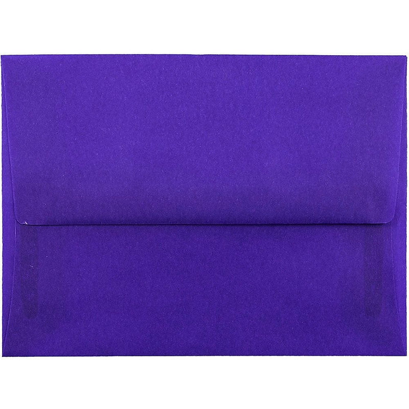 JAM Paper A2 Translucent Vellum Invitation Envelopes, 4.375 x 5.75, Primary Blue, 25/Pack (PACV607)