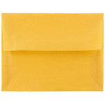 JAM Paper A2 Translucent Vellum Invitation Envelopes, 4.375 x 5.75, Gold, 25/Pack (PACV617)
