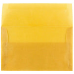 JAM Paper A10 Translucent Vellum Invitation Envelopes, 6 x 9.5, Gold, 25/Pack (PACV867)