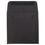 JAM Paper 5 x 5 Square Invitation Envelopes, Black Linen, 25/Pack (V01209)