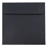 JAM Paper 6.5 x 6.5 Square Invitation Envelopes, Black Linen, 25/Pack (V01211)