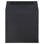 JAM Paper 6.5 x 6.5 Square Invitation Envelopes, Black Linen, 25/Pack (V01211)