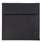 JAM Paper 6 x 6 Square Invitation Envelopes, Black Linen, 25/Pack (V01212)