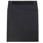 JAM Paper 6 x 6 Square Invitation Envelopes, Black Linen, 25/Pack (V01212)