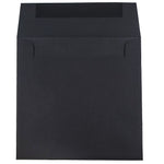JAM Paper 9 x 9 Square Invitation Envelopes, Black Linen, Bulk 1000/Carton (V01215B)
