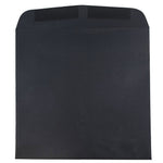JAM Paper 9.5 x 9.5 Square Invitation Envelopes, Black Linen, 25/Pack (V01216)
