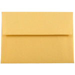 JAM Paper 4Bar A1 Metallic Invitation Envelopes, 3.625 x 5.125, Stardream Gold, 25/Pack (V018244)