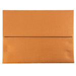 JAM Paper A2 Metallic Invitation Envelopes, 4.375 x 5.75, Stardream Copper, 25/Pack (V018251)