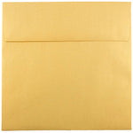 JAM Paper 8.5 x 8.5 Square Metallic Invitation Envelopes, Stardream Gold, 25/Pack (V018319)