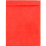 JAM Paper Tyvek Open End Open End #13 Catalog Envelope, 10" x 13", Red, 10/Pack (V021383B)
