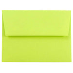JAM Paper A2 Colored Invitation Envelopes, 4.375 x 5.75, Ultra Lime Green, 25/Pack (WDBH610)