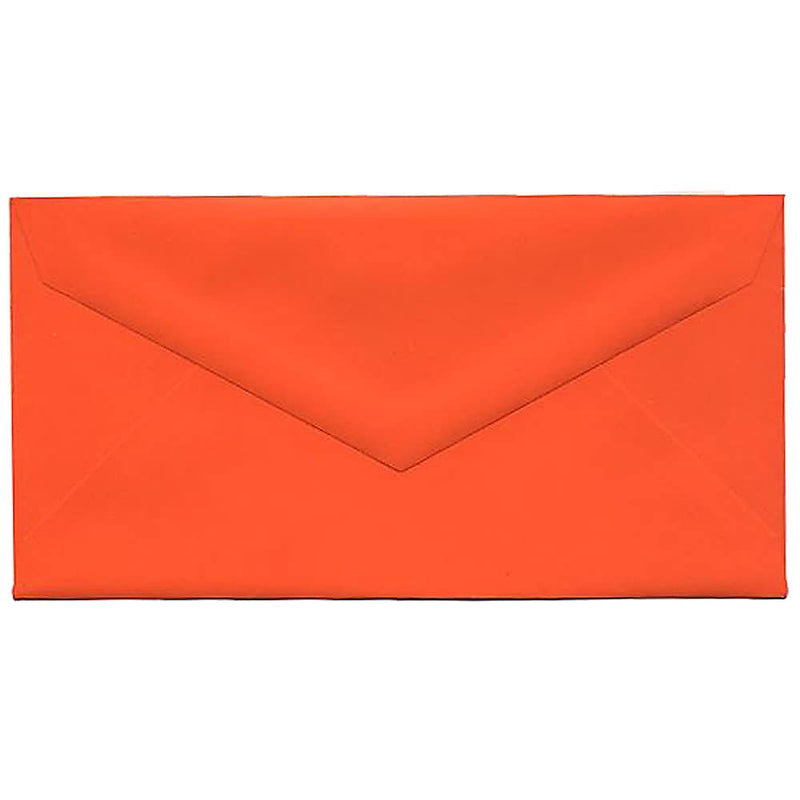 JAM Paper Monarch Colored Envelopes, 3.875 x 7.5, Orange Recycled, Bulk 1000/Carton (34097575B)