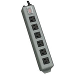 Tripp Lite 6 Outlet Power Strip, Blue Gray (UL24RA-15)