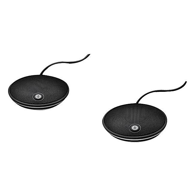 Logitech Expansion Microphone for GROUP System, Black, 2/Set (989-000171)