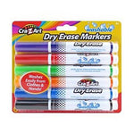 Cra-Z-Art Kids Washable Broadline Dry Erase Marker, Assorted, 6 Count (10048-24)