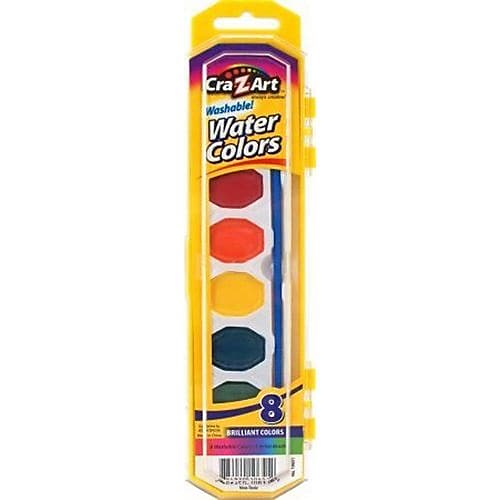 Cra-Z-Art® Watercolors Paint, Non-Toxic, Washable, 8/Pack (10651-72)