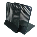 Artistic Urban Collection Metal Book Ends, 6.5"H, Black (AOPART20008)